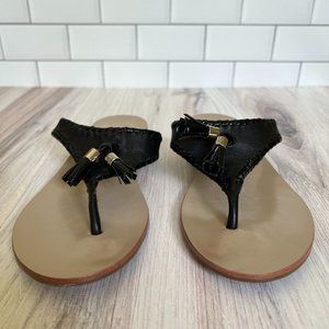 Black Jack Rogers Sandal with Tassel